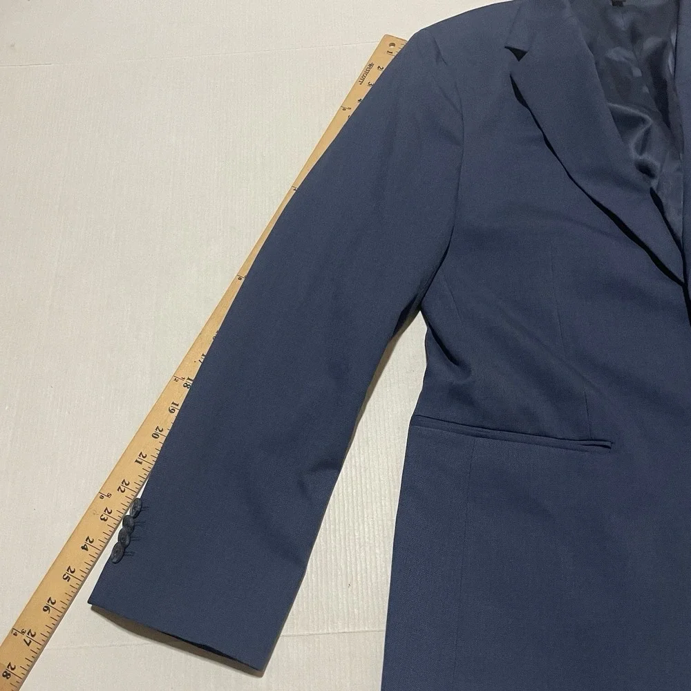 Banana Republic Tailored Fit Blazer Jacket Mens Size 44R Blue Sport Suit Coat